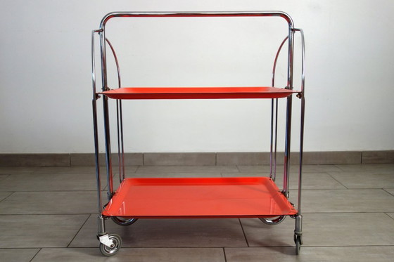 Image 1 of Carrello pieghevole arancione, Bremshey, 1970