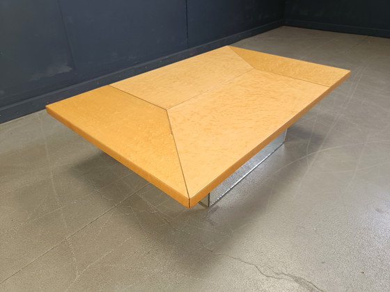 Image 1 of Table basse vintage en frêne par Paul Michel, 1970
