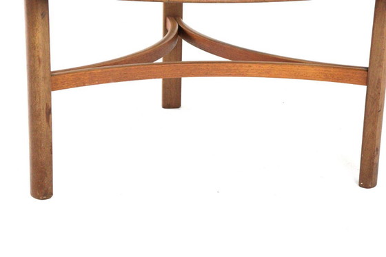 Image 1 of Table basse Nathan avec verre vintage 'Bicester'