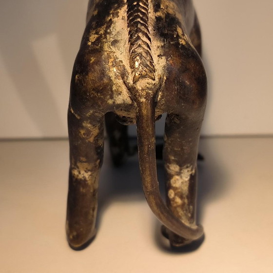 Bronze Sculpture of a Monkey with an Antique Brown Patina, 20th Century (photo 6 of 11)