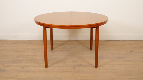 Image 1 of Vintage ronde eettafel | Teak | Uitschuifbaar | 120 – 210 cm
