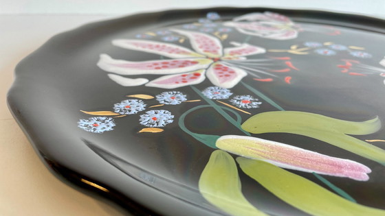 Image 1 of Longwy Flower Platter van VALENTI