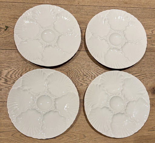 4 Vintage Austernteller - Bareuther Waldsassen Bayern