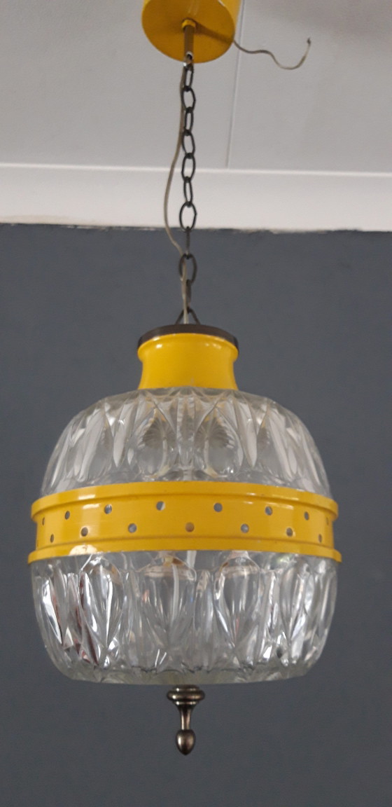 Lampada a sospensione vintage degli anni '60, Italia 🇮🇪 – Lampade a sospensione, Glass, Metal (photo 4 of 5)