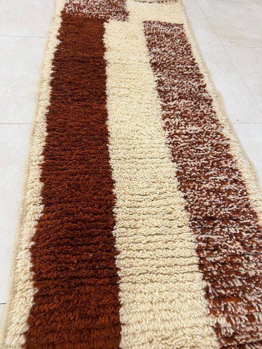 Tappeto passatoia marocchino fatto a mano, 300 cm x 80 cm – vloerkleden en tapijten, Cotton (photo 2 of 10)