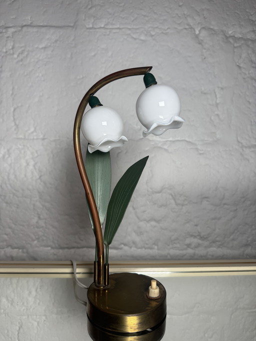 Art Deco lily of the valley lamp