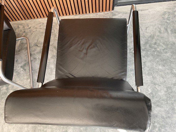 Image 1 of 2 Harvink armchairs black leather