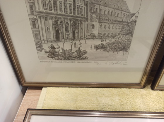 5 originele etsen en prenten in beperkte oplage, München, Beieren, Hanfsteangle Kunstgalerie (photo 7 of 10)