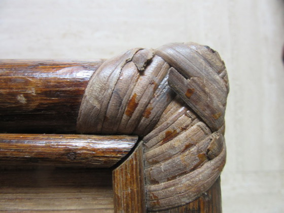Image 1 of Vintage Rattan/Bamboo Side Table