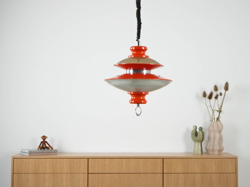 Lampada a sospensione, design italiano, anni '70, prodotta in Italia