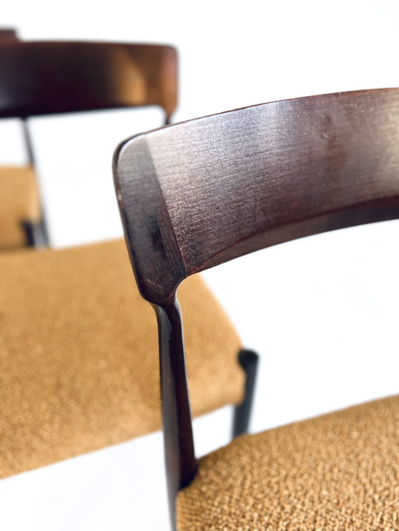 Image 1 of 4x Gerestaureerde Vintage Stoel ‘60