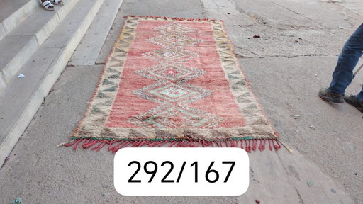 Handgeknoopt Berber kleed wol 292x167cm