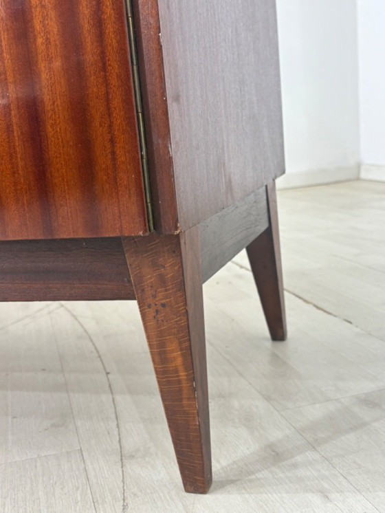 Image 1 of Mid-century linen cupboard, hallway cupboard, wardrobe, wooden cupboard, vintage