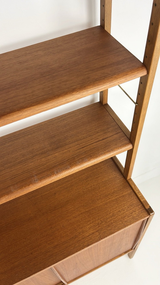 Swedish vintage teak veneer bookcases – Shelving unit (photo 16 of 25)