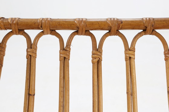 Image 1 of Portariviste in rattan vintage francese degli anni Cinquanta