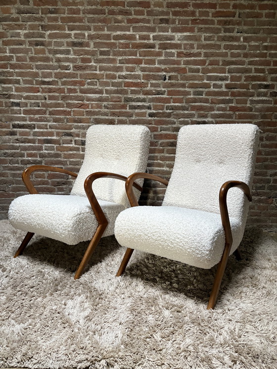 Image 1 of 2 poltrone di design italiano attribuite a Paolo Buffa