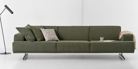 Image 1 of Sofá de tela Enzo Luca Naso de 3,5 plazas