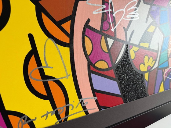 Image 1 of "Close to You" Romero Britto; digital print op canvas