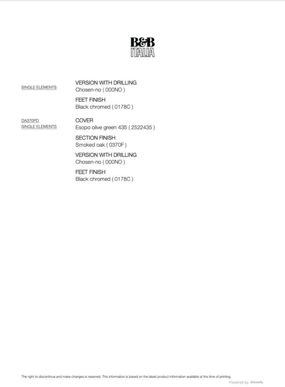 Image 1 of Divano Dock B&amp;B Italia versione alta base in legno