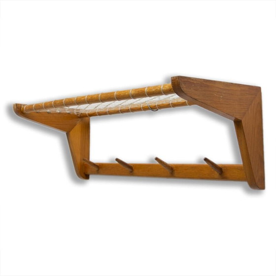 Image 1 of Vintage wall shelf in beech wood by Krásná Jizba, Czechoslovakia 1960