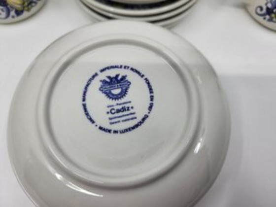 Image 1 of Set di tazze e piattini Villeroy e Boch Cadiz per Clacquesin Francia 1970 Set di 24