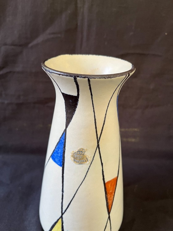 Rare Mid Century Modern Zeller Keramik 4pc Set Georg Schmider 1818 Decor Vases – zeller Georg Schmider (photo 21 of 25)