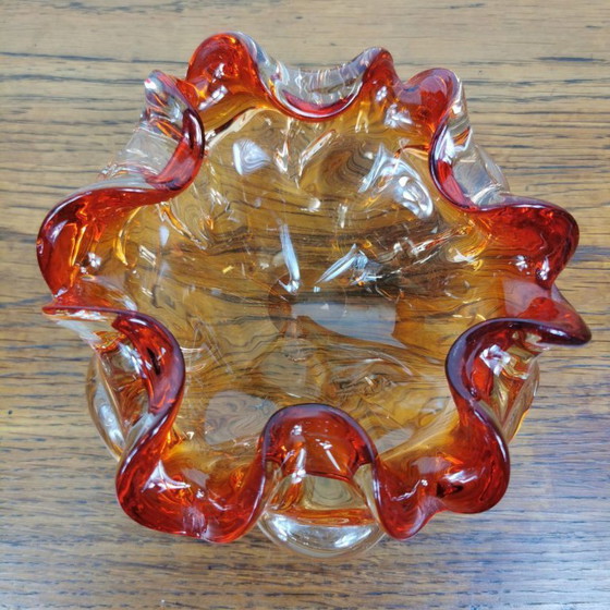 Image 1 of Vintage glass bowl, ashtray. Italian glass