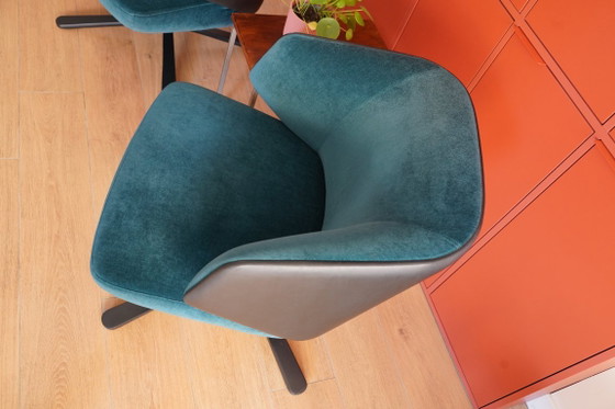 2 Montins Back Me Up Lounge Fauteuils – Stoelen / fauteuils, Leather, Metal (photo 6 of 8)