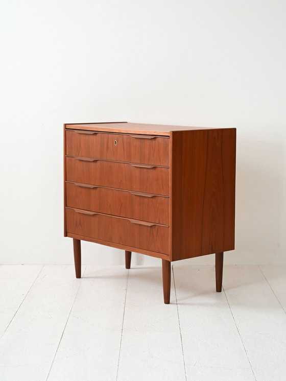 Image 1 of Commode danoise vintage en teck, 1960 - Finition foncée