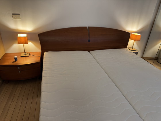 Image 1 of Roche Bobois massief houten 2p letto con auping spiralen