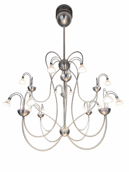 Lampadario sublime in acciaio inossidabile – hanglampen, Aluminium, Glass