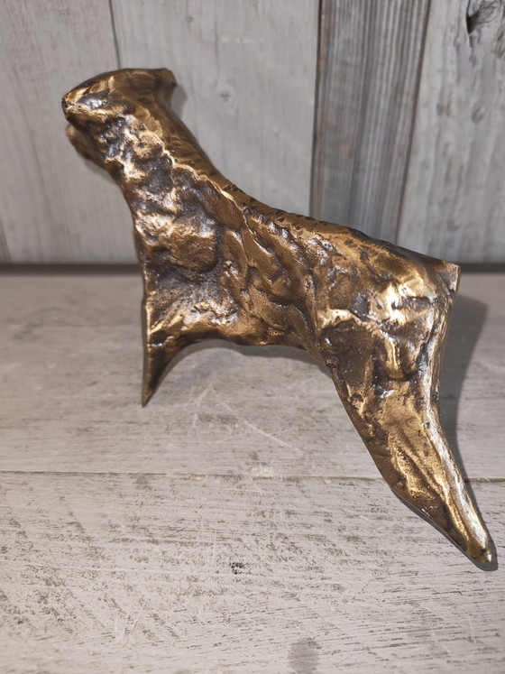 Image 1 of Bronzen beeldje stier