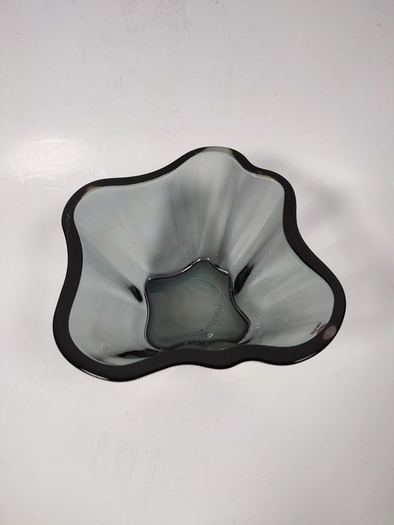 Image 1 of Iitalla Alvar Aalto Teelichthalter in Schale, grau, 7,5 cm