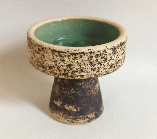 Bougeoir forme coupe de  Pieter Groeneveldt Années 60 Hauteur 9 cm