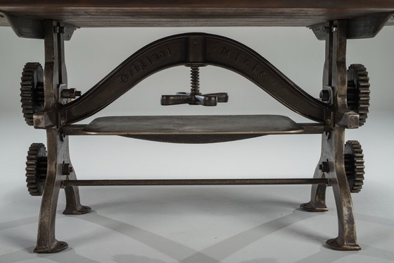Image 1 of Vintage industriële salontafel, jaren 50