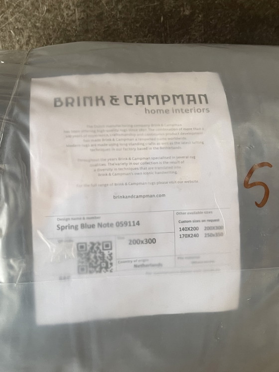 Image 1 of Tapis de printemps Brink en Campman Blue Note NEUF