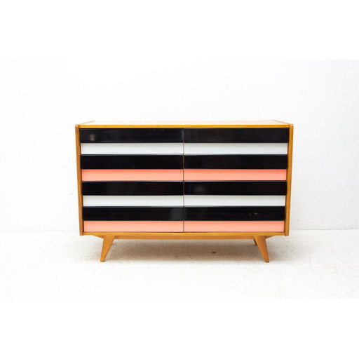 Vintage chest of drawers U-458 in beech by Jiri Jiroutek for Interier Praha, Czechoslovakia 1960s