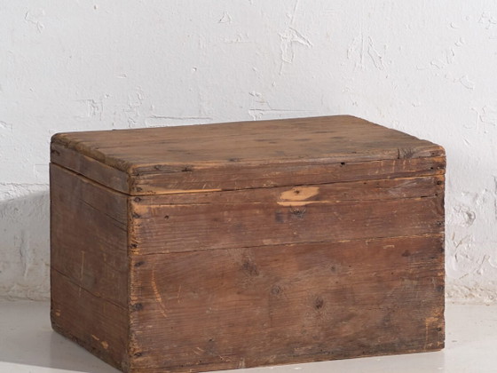 Petite caisse en bois antique (c.1920) #2 – Armoires de rangement, Rustic (photo 2 of 22)