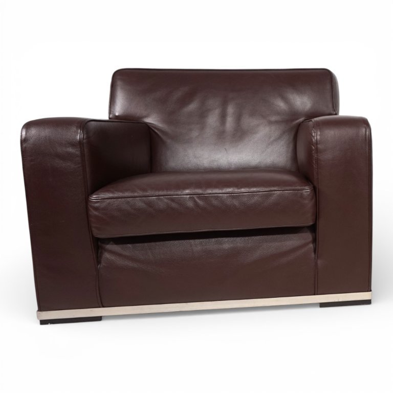 B&B Italia Maxalto Apta Imprimatur leather armchair by Antonio