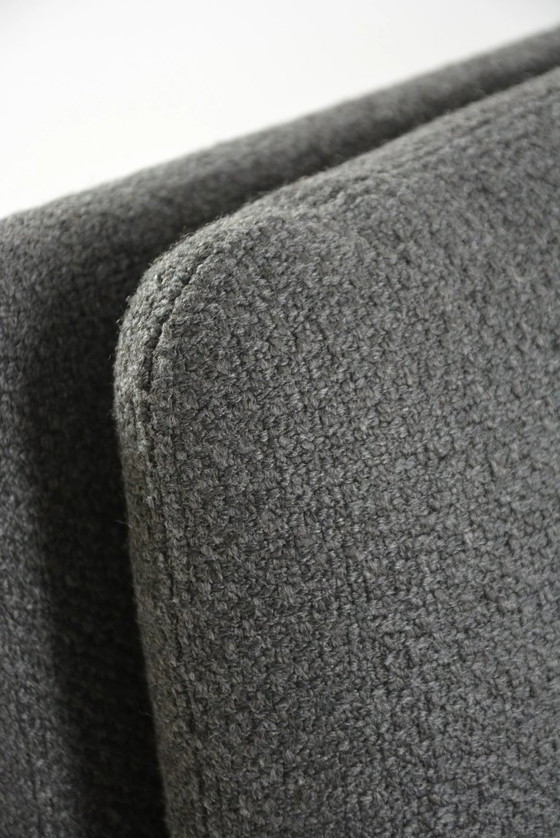Image 1 of Anthracite grey bench seat from the 1970s