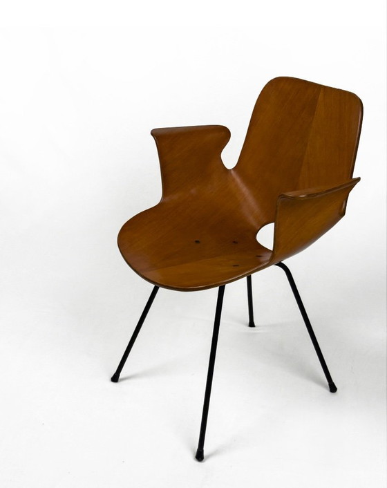 Image 1 of 2 sedie Medea vintage in legno curvato di Vittorio Nobili, Italia anni '50