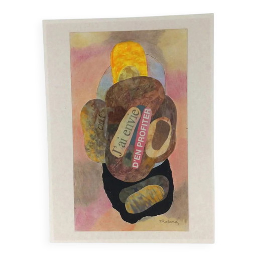 Collage sobre cartón de Fernand Rolland ( )