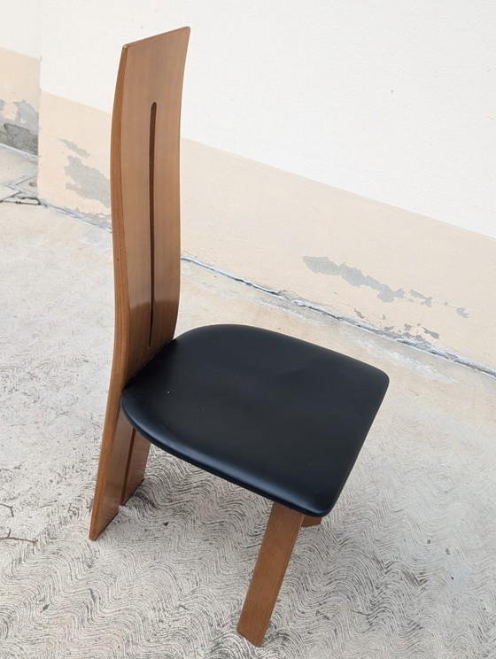 Image 1 of Satz von 6 Stühlen von Mario Marenco für Mobilgirgi, 70er Jahre