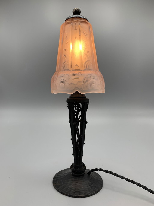 Hettier & Vincent Art Deco Lampe