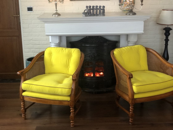 Image 1 of Zwei Giorgetti-Fauteuils aus Gurtband 