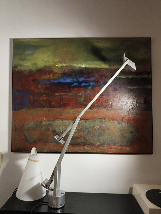 Image 1 of Vintage design zilverkleurige tafellamp Tizio Richard Sapper Artemide