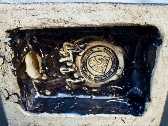 Image 1 of Coppia di sposi in ceramica, bronzata, l'Impegno.