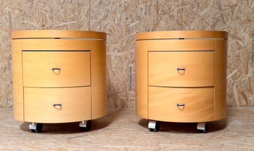 Tables de chevet design Hülsta - lot de 2