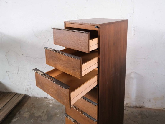 2x Set Cassettiere Design Industriale Loft, Legno, Marrone (foto 6 di 7)