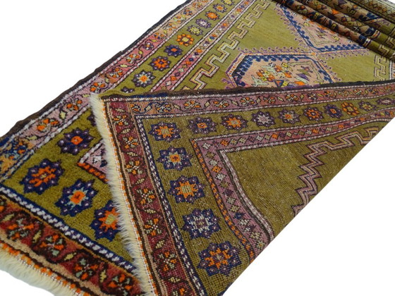 Image 1 of Semi-antique Kazak runner - 375 x 113 - Hand-knotted